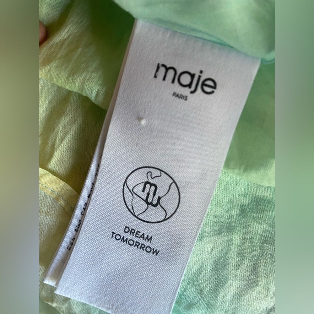 Maje Riciel Halter Mini Dress Backless Tie-Dye Multicolor Sz 34 US XS NWT - Picture 11 of 16